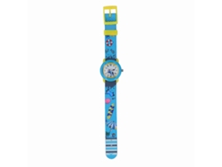 Reloj Infantil Con Diseño De Dibujos Animados, Resistente Al Agua, Con Correa De Tela Ajustable, Ideal Para La Playa Y El Verano.