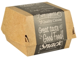 Caja de Hamburguesa PAPSTAR Pura Dimensiones: 90 X 155 X 155 Mm XXL