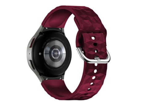Correa para Galaxy Watch 5 / 5 Pro / 4 Silicona Texturizada Diamante Burdeos AVIZAR