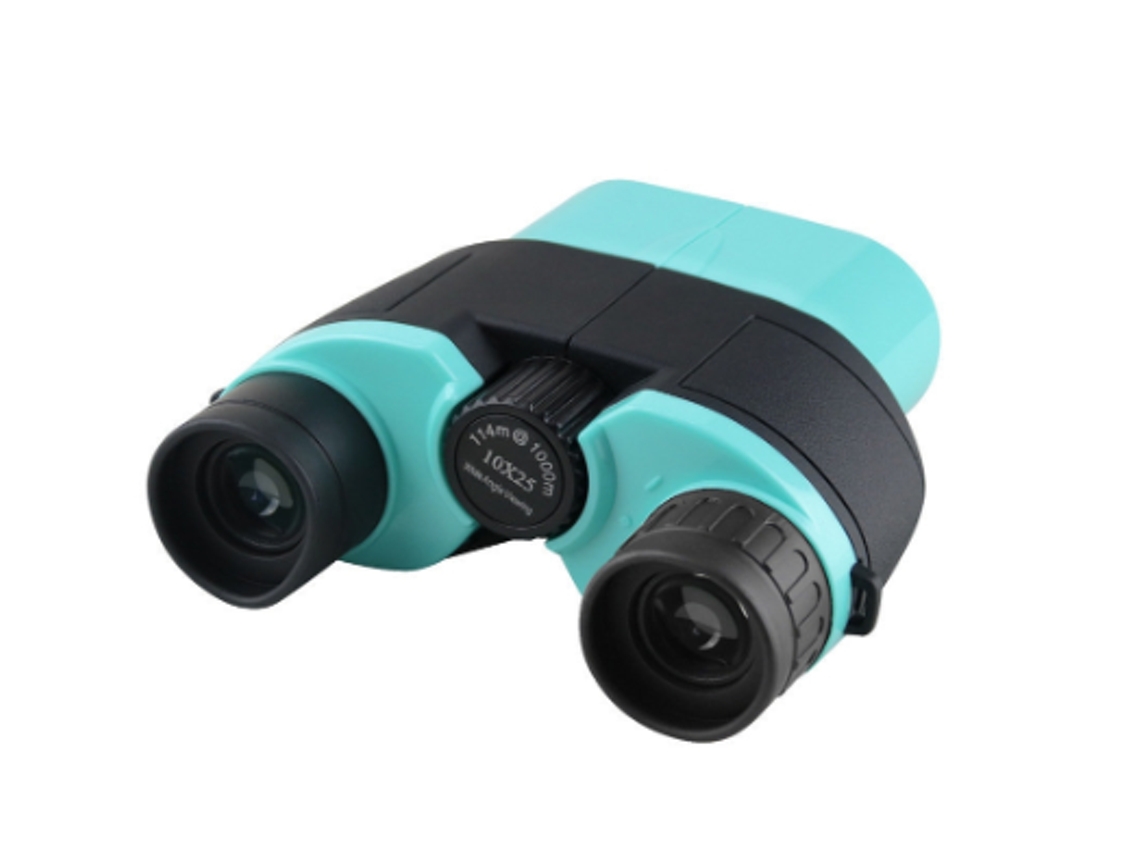 Binoculares para adultos de alta potencia 10x25 para caza, senderismo, viajes, turismo y deportes (azules)
