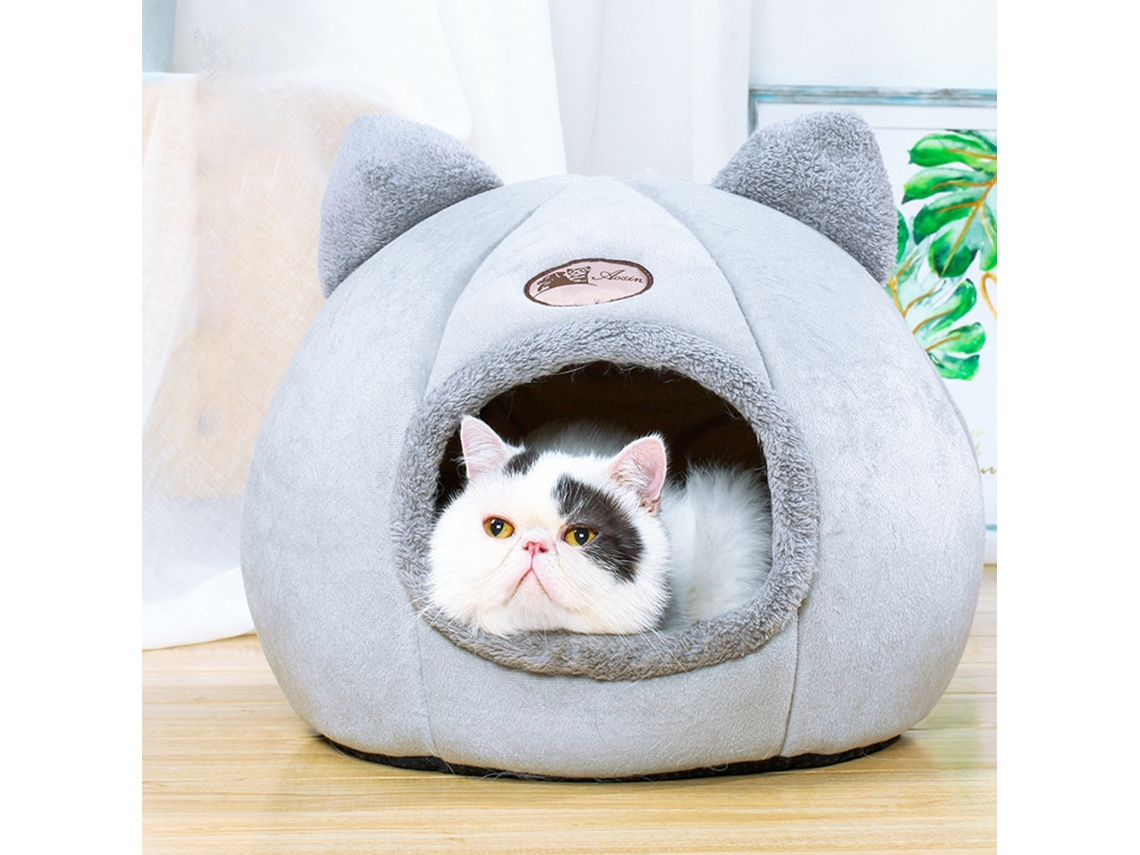 Nido De Gato (calidez Semi-cerrada, Felpa De Invierno) Producto Tongtuo Nido Para Mascotas De Sueño Profundo Nido Para Gatitos Vendido En Amazon Cama Para Perro