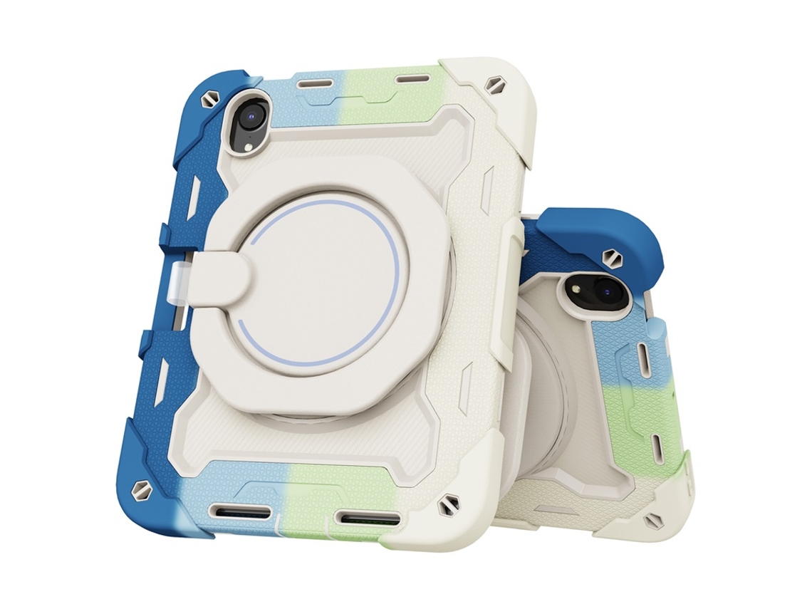 Funda de silicona para tableta iOS Mini6 (estructura multicapa, soporte giratorio de 360 grados)