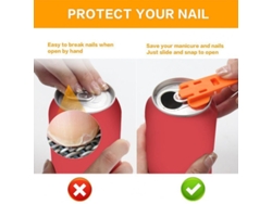 Abrelatas De Mano 6 Piezas, Diseño Ergonómico Y Portátil, Multicolor, Para Latas De Bebidas