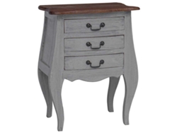 Maison Exclusive - Mesita De Noche De Madera Maciza De Caoba 48x35x64 Cm