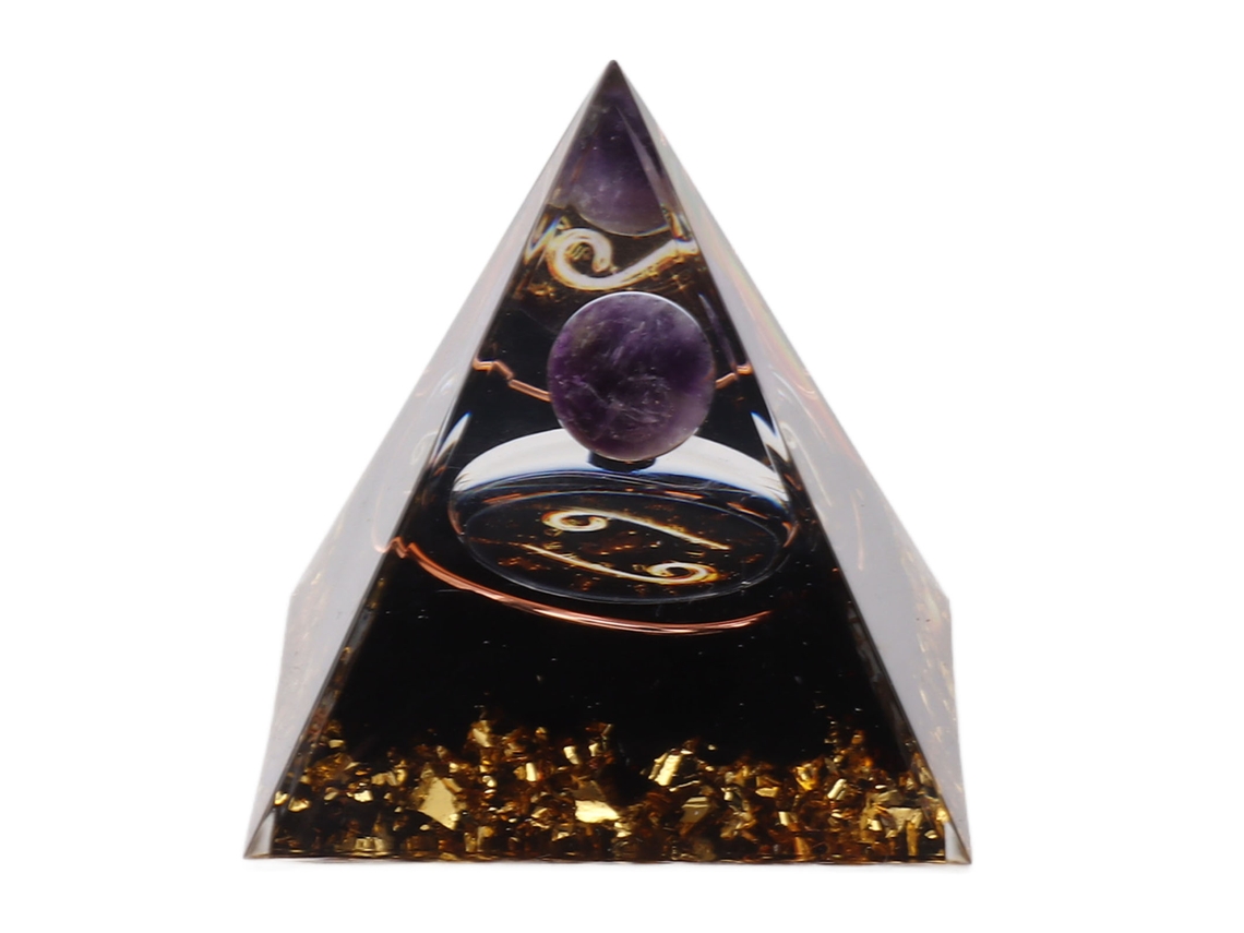 2026-pirámide De Orgonita 5cm Para Energía Positiva Cristal Curativo Meditación Chakra Generador De Energía Cáncer