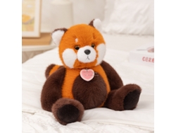 Oso de peluche marrón sentado, juguete de peluche suave y cepillado para bebés, especial CHABERLU