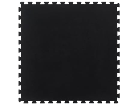 Baldosa de suelo de goma negro VIDAXL (100 x 100 x 1.2 cm)