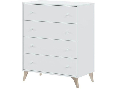 Cómoda HABITDESIGN Sweet (Blanco - ABS - 77.5x95x40 cm)