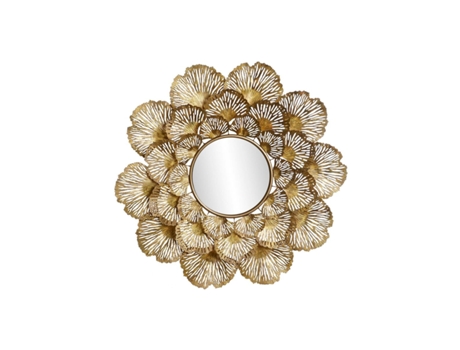 Espejo de Pared DKD HOME DECOR 46873 (Dorado - 5.70x85.70x87.60cm)