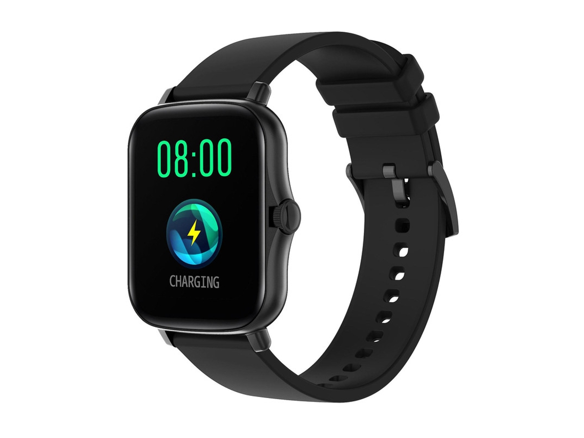Reloj inteligente Yizhood de 1,69 pulgadas, resistente al agua IP68, con monitor de actividad física, presión arterial, saturación, sueño y deportes para Android e iOS (negro)
