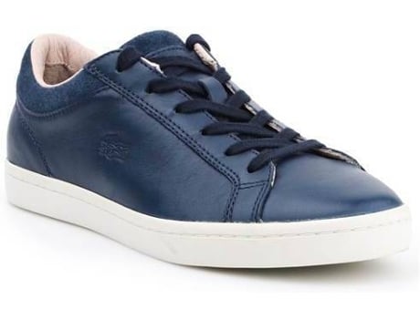 Zapatillas LACOSTE Straightset Mujer (40.5 - Blanco y Azul)