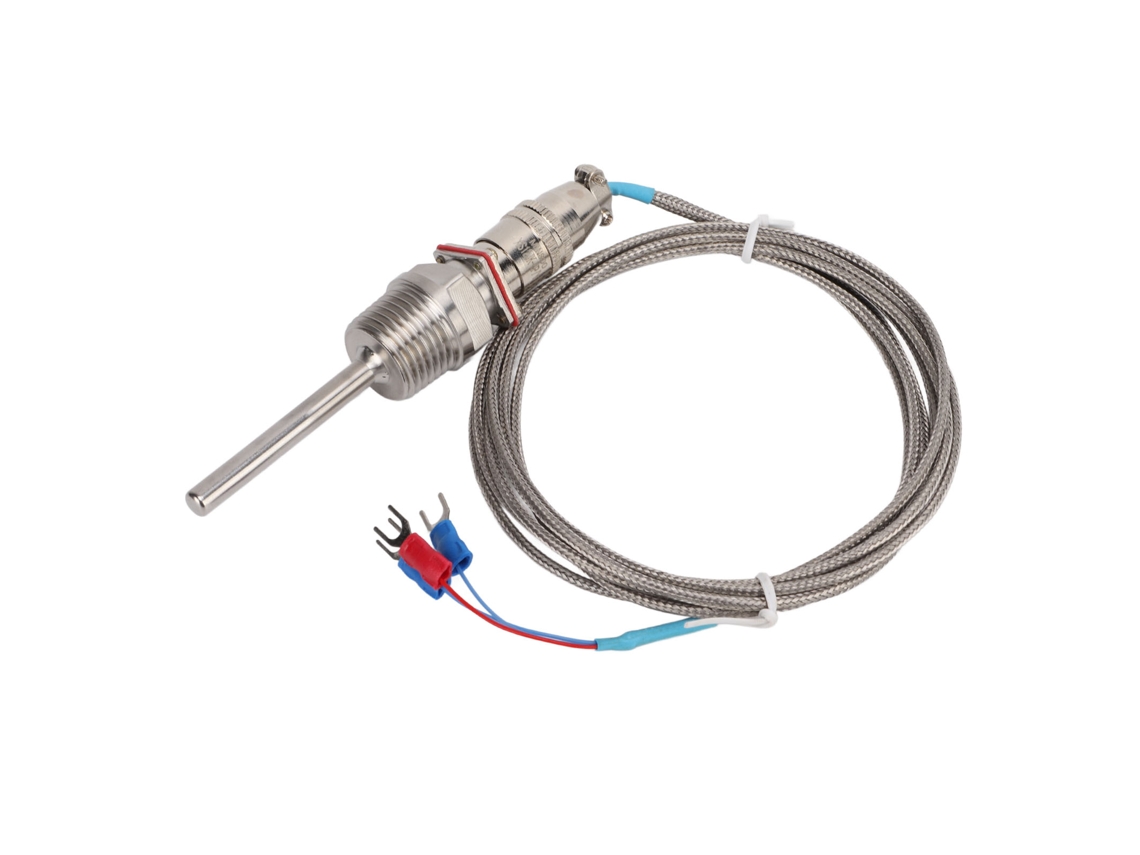 Sensor De Temperatura Pt100 Con Sonda De Acero Inoxidable Wzp-270, Alta Precisión Y Respuesta Rápida Para Uso Industrial.