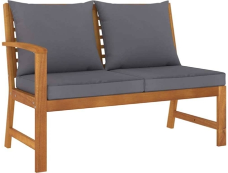 Banco de jardín VIDAXL Marrón Tela (114.5x60.5x81 cm)