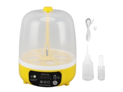 Incubadora de 4 huevos con control visual de temperatura y humedad, bajo nivel de ruido, ahorro de energía, mini incubadora de aves de corral USB para el hogar, niños, iluminación.