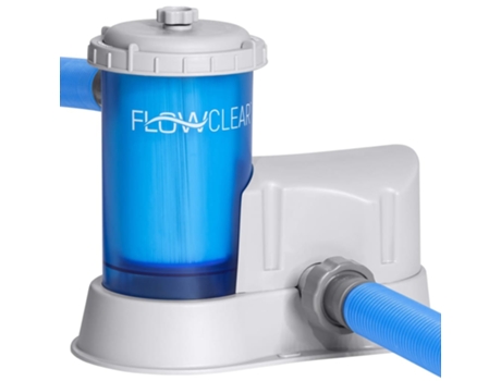 Bestway Flowclear Bomba de filtro de cartucho transparente