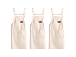 3 Piezas De Delantales Impermeables Y Antigrasa Para Cocina, Simples Y Resistentes A Manchas Y Desgaste
