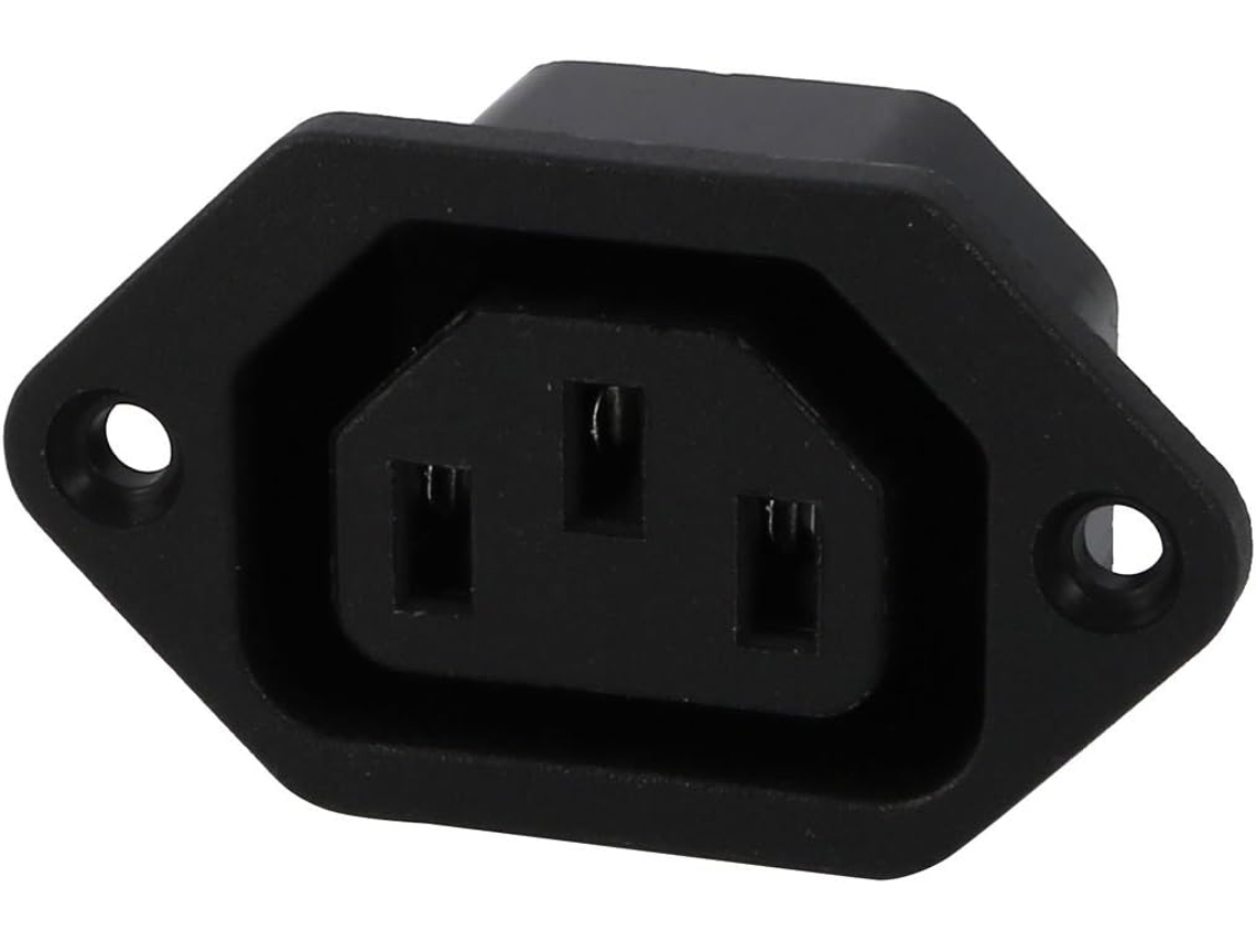 Conector Iec 320 C13 De 250 V Ca Y 10 A Para Montaje En Panel.