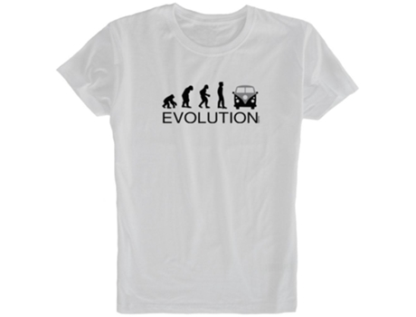 Camiseta de Hombre KRUSKIS Evolution California Van Blanco (M)