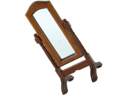 Espejo retro en miniatura para casa de muñecas con ángulo ajustable, ideal para la decoración de habitaciones.