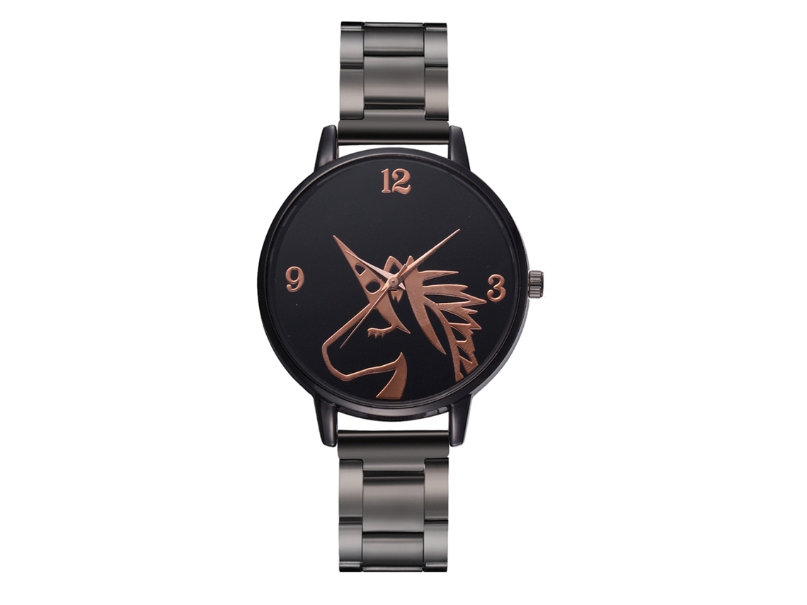 Reloj De Pulsera De Cuarzo Para Mujer Con Elegante Brazalete De Acero De Estilo Casual.