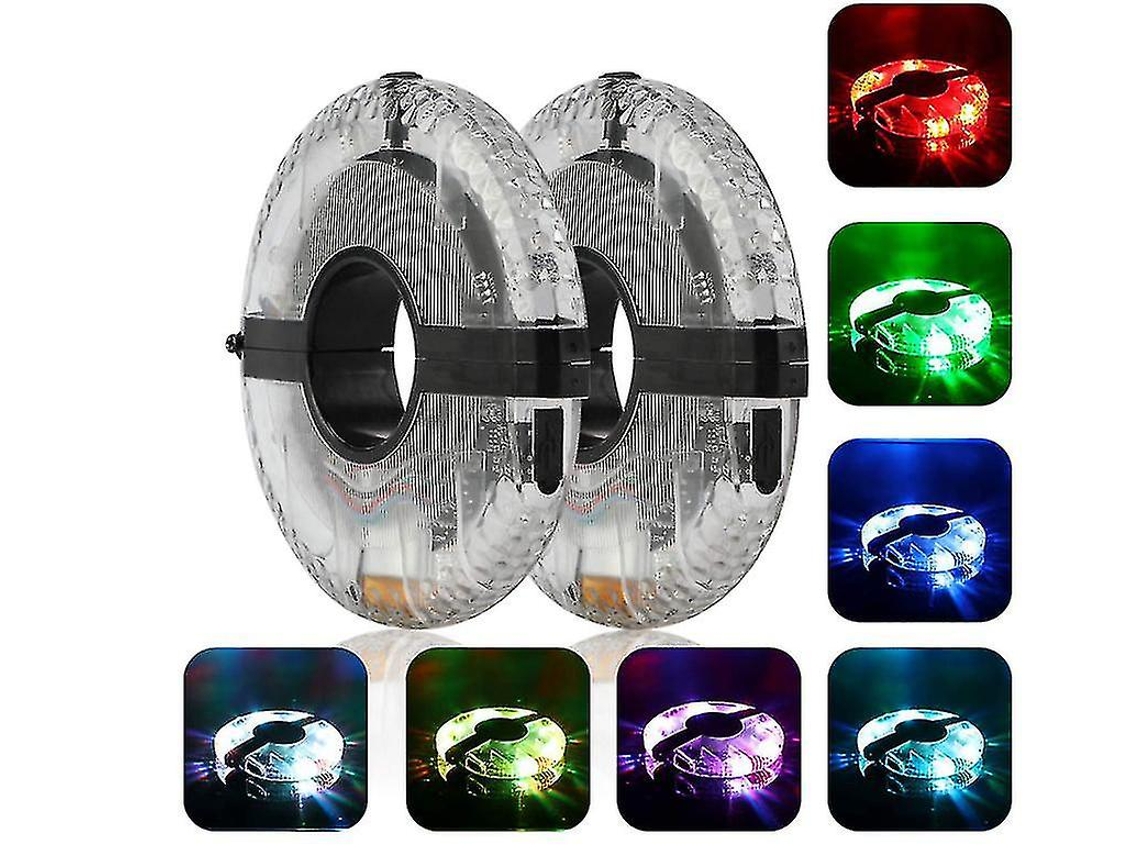 Luz de cubo para ciclismo, 3 modos, recargable por USB, IPX8, color negro, Yizhood