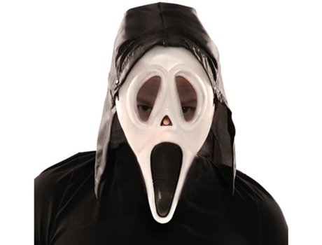 Máscara DISFRAZZES Fantasma Asesino Con Capucha Y Brillo En Oscuridad (Talla: Talla Universal)