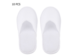 10 pares de pantuflas desechables para invitados, pantuflas de viaje para hotel, cómodas zapatillas de spa