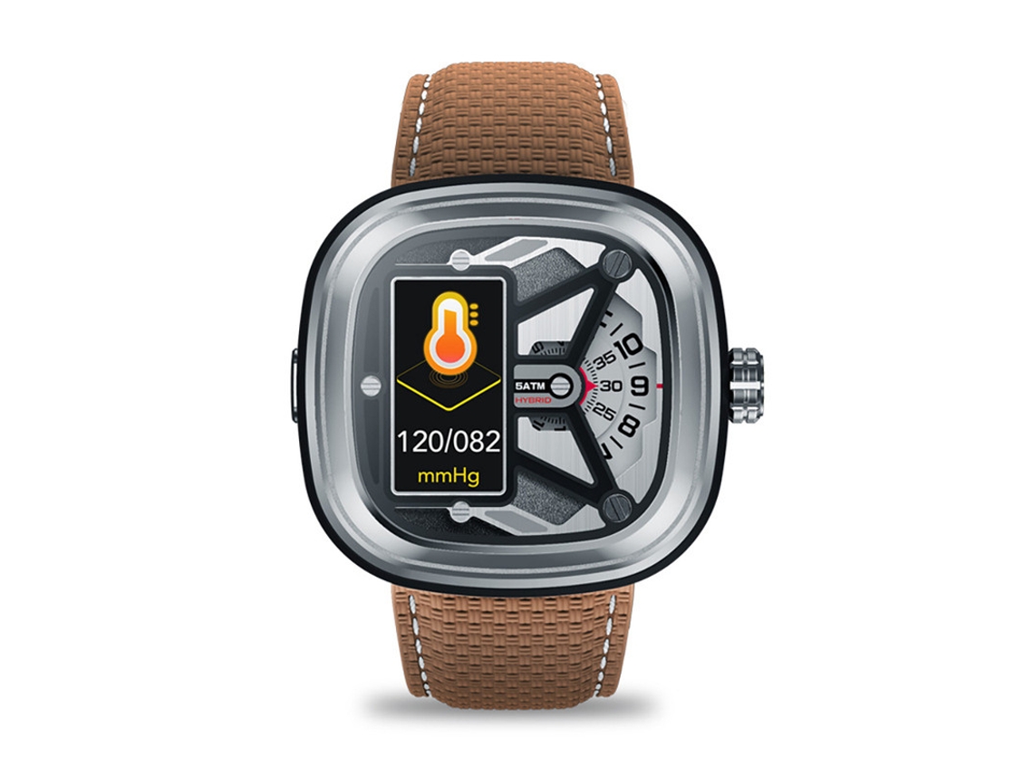 Relojes inteligentes, resistencia al agua de 50 m, monitoreo de salud, Yizhood plateado