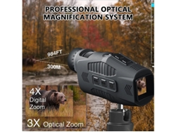 Dispositivo monocular de visión nocturna infrarroja 1080p con zoom digital 5x y alcance de visión en oscuridad total de 300 m para fotografía Yizhood