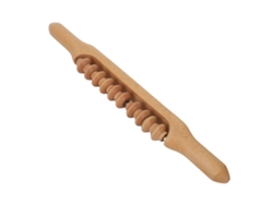 Rodillo de masaje corporal de madera de haya, 10 ruedas, versión corta, para uso doméstico Kofihety