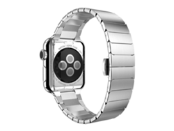 Correa de acero inoxidable con hebilla de mariposa para Apple Watch Series 8/7 41mm - plata