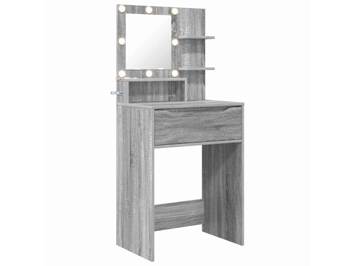 Maison Exclusive - Mesas De Tocador De Dormitorio Gris Sonoma 80 X 39,6 X 135 Cm