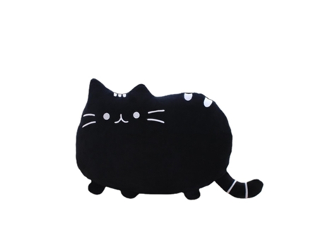 Peluche HXDZFX Gato grande de cara negra 53X36 cm