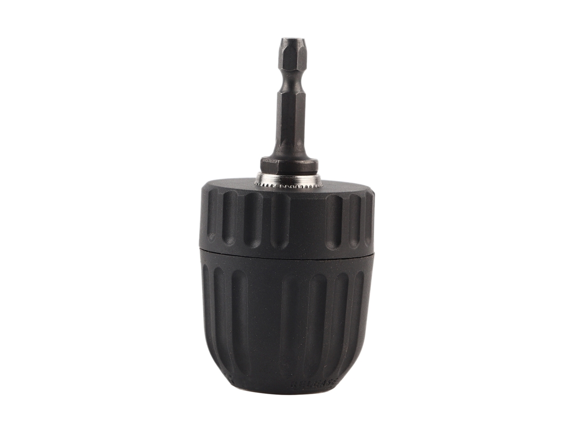 Portabrocas sin llave de 0,8-10 mm con soporte para brocas y adaptador de cable hexagonal de 1/4".