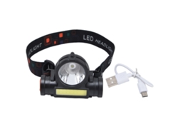 2026-linterna Frontal Led Cob Recargable Usb Ajustable Impermeable Para Camping Caza Pesca Exterior
