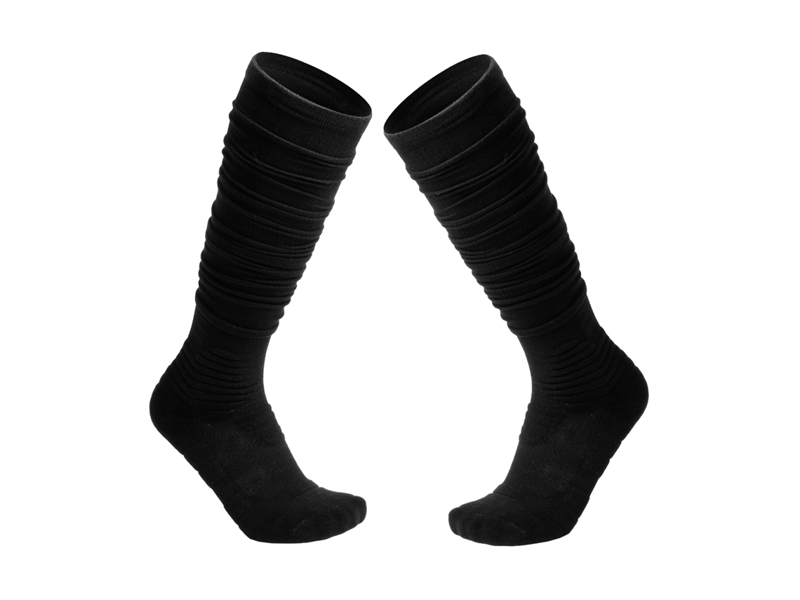 Yncm-calcetines De Fútbol Scrunch Ultra Largos De Algodón Hasta La Rodilla Acolchados Para Rugby, Baloncesto, Hockey