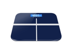 (modelo Azul Recargable) Báscula Corporal Inteligente Led, Recargable Por Usb, Indicador De Temperatura