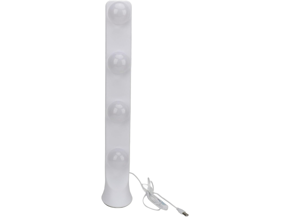 Lámpara De Tocador Led De 4 Bombillas, Lámpara De Maquillaje Portátil Y Brillante Para Tocador, 3