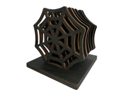 Posavasos de Madera con Telaraña, Decoración de Halloween KOFIHETY