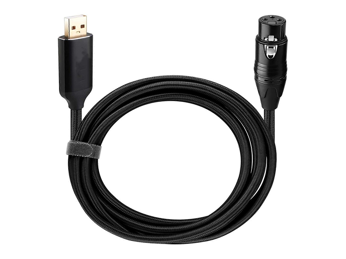 Cable USB a conector hembra de 3 pines para micrófonos dinámicos LALAMOLI