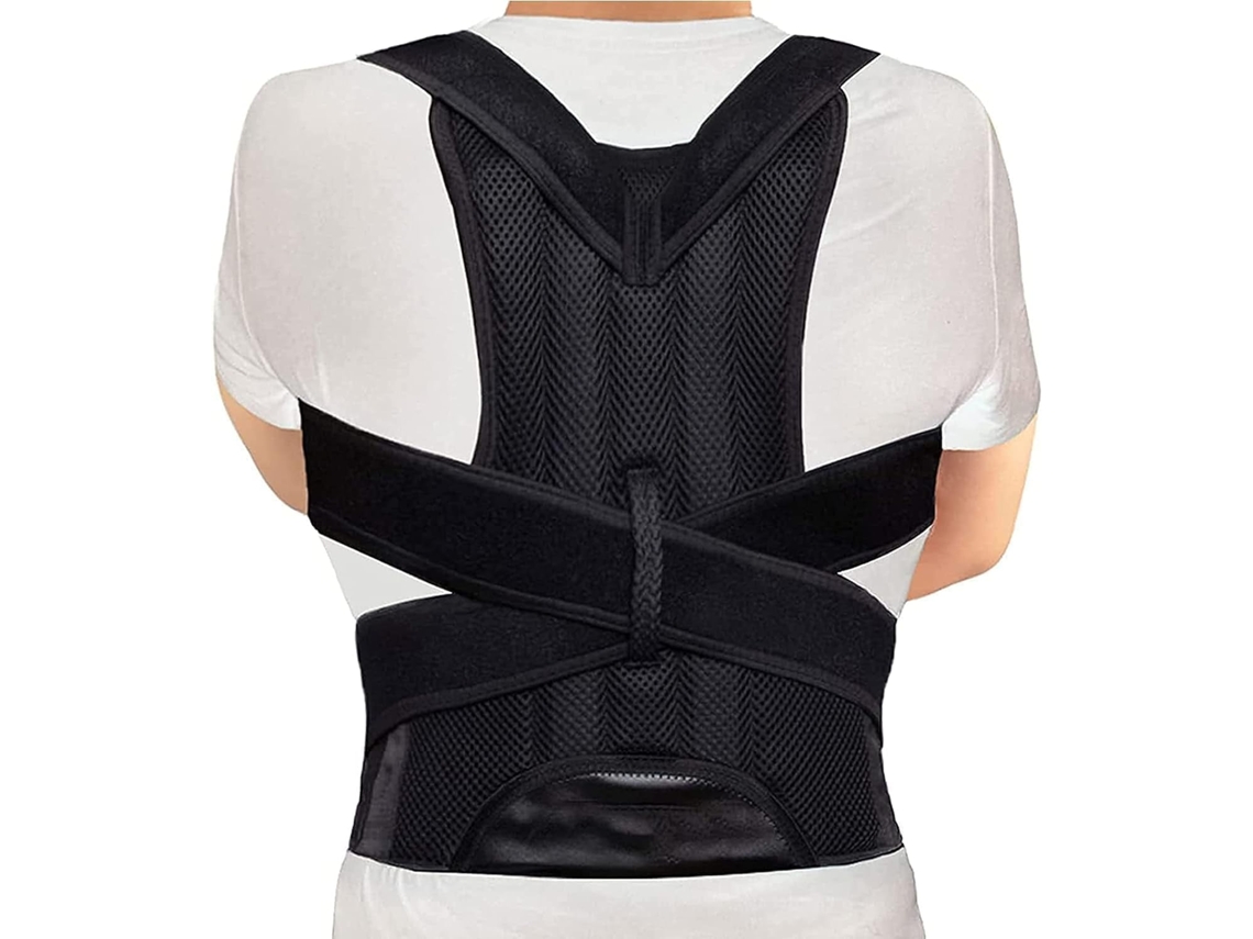 Corrector De Postura De Espalda Ajustable Para Entrenador De Cuello Y Hombros