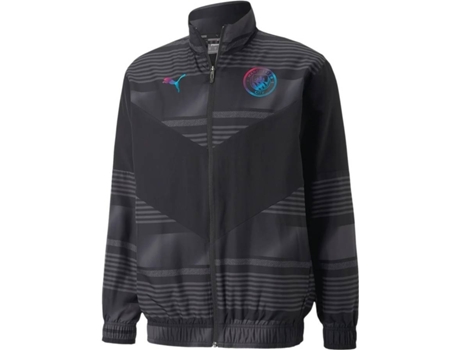 Chaqueta para Hombre PUMA Manchester City Prematch 2021-22 Negro para Fútbol (S)