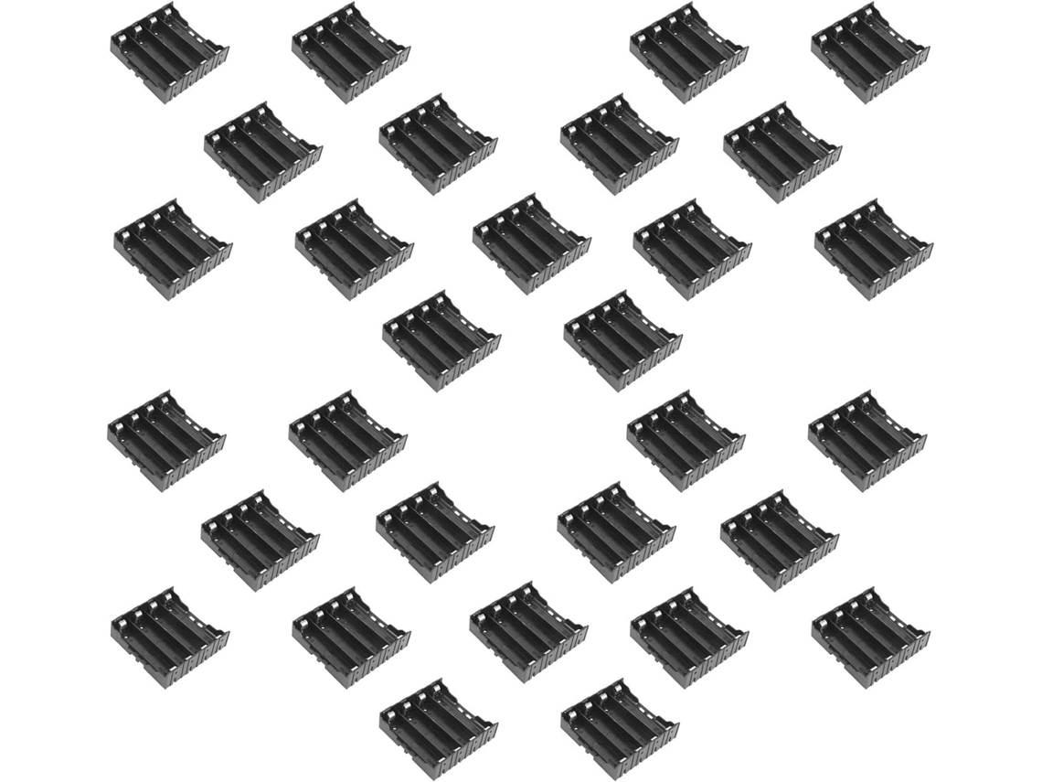 Paquete De 30 Soportes Iónicos De Plástico Para 4 Baterías 18650 De 3,7 V.