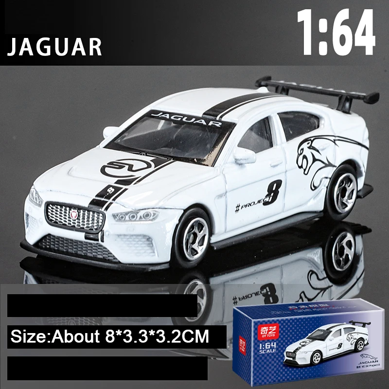 (Jaguar Blanco) Escala 1:64 - Jaguar - Coche en miniatura - Maqueta - Regalo