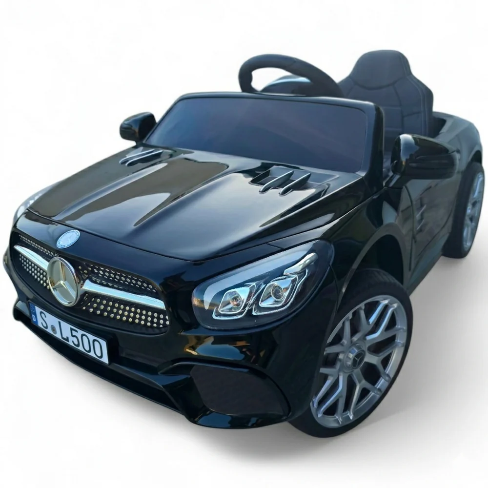 Coche Eléctrico Para Niños Mercedes Sl500 12v Con Ruedas Eva, Asiento De Polipiel Y Mando Parental Funtastic Land