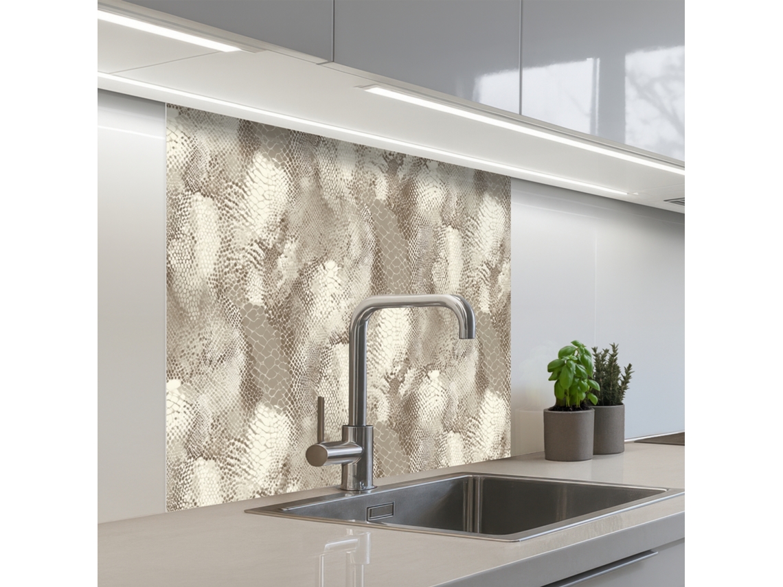 Salpicaderos De Cocina Serpiente - Textura - Arena 80x80 Cm