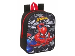 Mochila escolar Spider-Man negra y roja (22 x 27 x 10 cm)