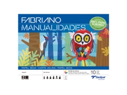 Caderno Trabalhos Manuais FABRIANO A4 Papel Seda Cores Sortidas C/10Fl S0400005