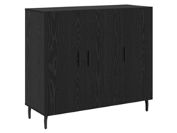 Aparador MAISON EXCLUSIVE Roble Negro 90x34x80 cm Madera Procesada