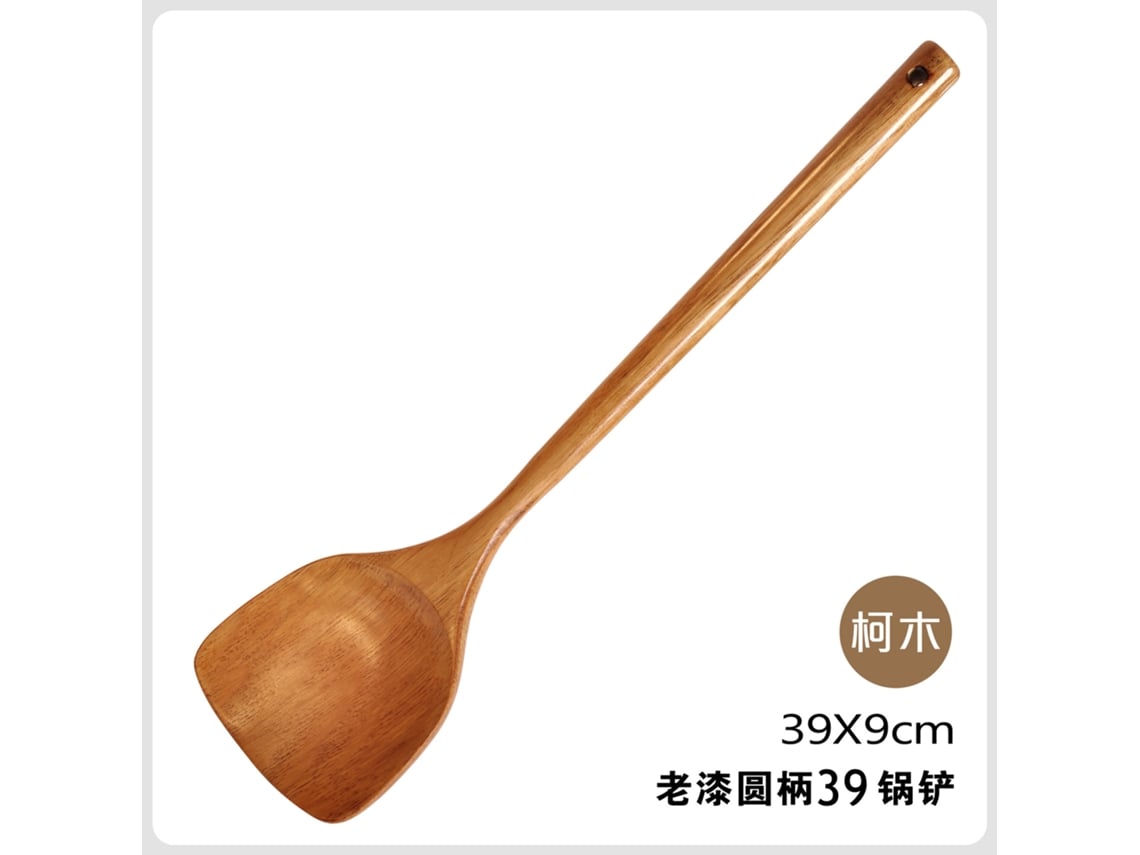 Fabricantes Al Por Mayor De Utensilios De Cocina Japoneses Y Coreanos Kemu 39 Pintura Vieja Mango Redondo Espátula Sartén Antiadherente Espátula De Co